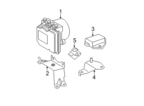 2010 Toyota Camry ABS Components, Electrical Diagram 1 - Thumbnail