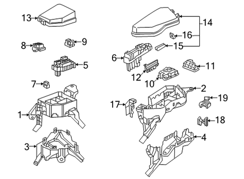 2023 Toyota Venza Block Assembly, FUSIBLE Diagram for 82620-48280