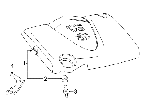 2020 Toyota Camry Engine Appearance Cover Diagram