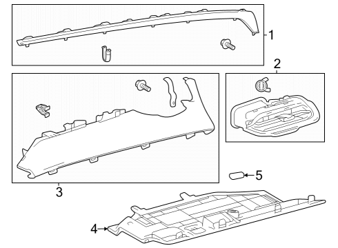 2023 Toyota Crown REGISTER ASSY, INSTR Diagram for 55670-30670-C0