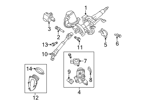 2013 Toyota Highlander Ignition Lock, Electrical Diagram 3 - Thumbnail