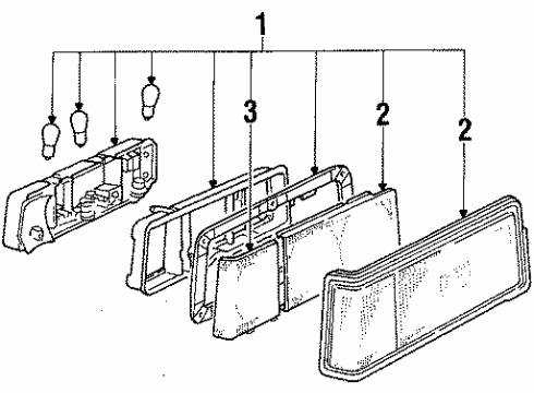 1984 Toyota Celica Tail Lamps Diagram