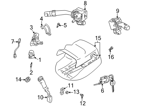 2000 Toyota Celica Ignition Lock Diagram