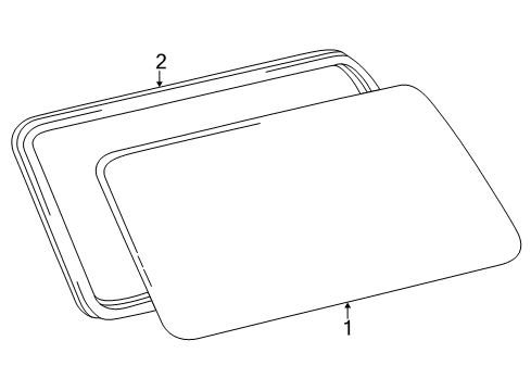 2000 Toyota Land Cruiser Quarter Panel - Glass & Hardware Diagram