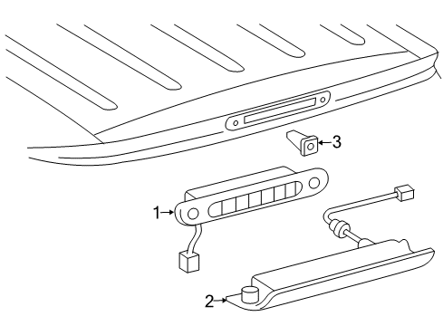 2004 Toyota Sienna High Mount Lamps Diagram