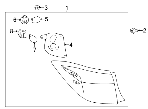 2014 Toyota Corolla Combination Lamps Diagram