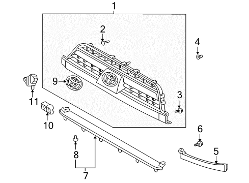 2005 Toyota 4Runner Automatic Temperature Controls Diagram 1 - Thumbnail