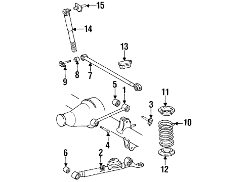 1994 Toyota Previa Rear Suspension Diagram