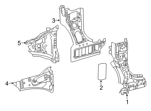 2022 Toyota RAV4 Hinge Pillar Diagram 1 - Thumbnail