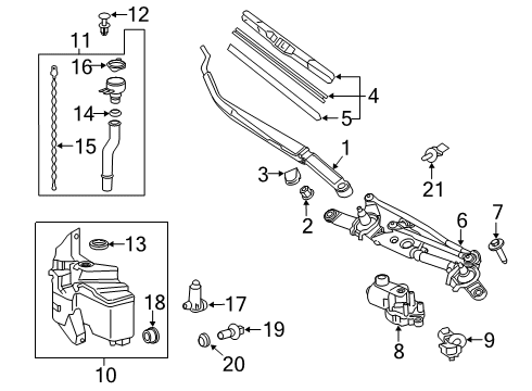 2023 Toyota Corolla Wipers Diagram 2 - Thumbnail