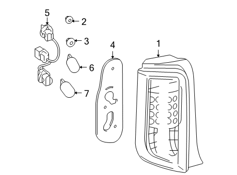 2010 Scion xB Combination Lamps Diagram