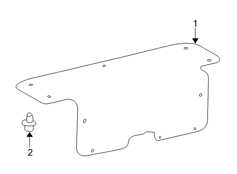 2003 Toyota Corolla Interior Trim - Trunk Lid Diagram