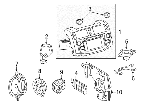 2019 Toyota 4Runner Sound System Diagram