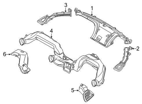 2020 Toyota Yaris Ducts Diagram