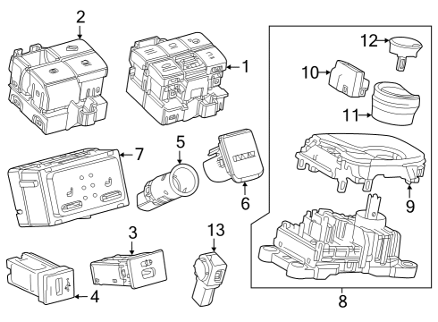 2023 Toyota bZ4X SENSOR ASSY, MILLIME Diagram for 88210-F6010