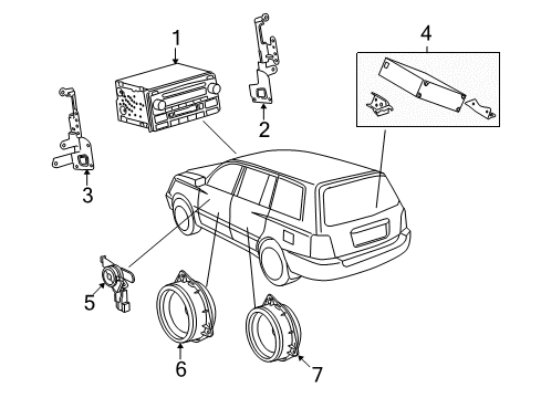 2006 Toyota Highlander Sound System Diagram