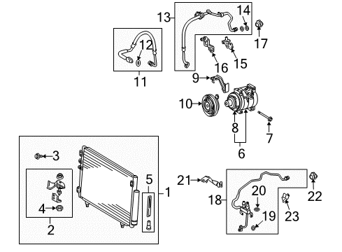 2006 Scion tC Clutch Assy, Magnet Diagram for 88410-21030