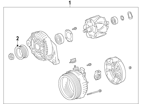 2014 Toyota RAV4 Alternator Diagram 1 - Thumbnail