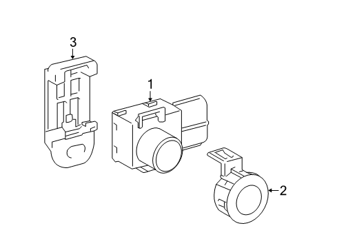 2013 Toyota Prius V Parking Aid Diagram 3 - Thumbnail