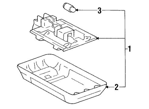 1991 Toyota Land Cruiser Interior Lamps Diagram