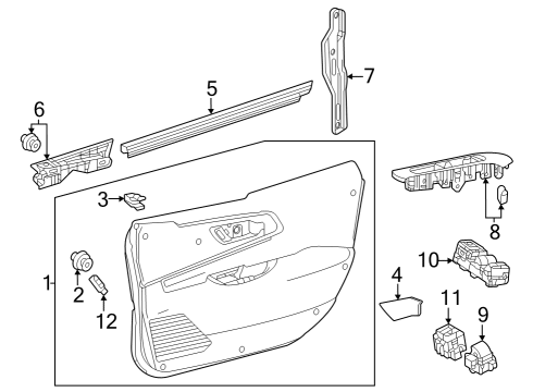 2023 Toyota Prius Front Door - Electrical Diagram 2 - Thumbnail