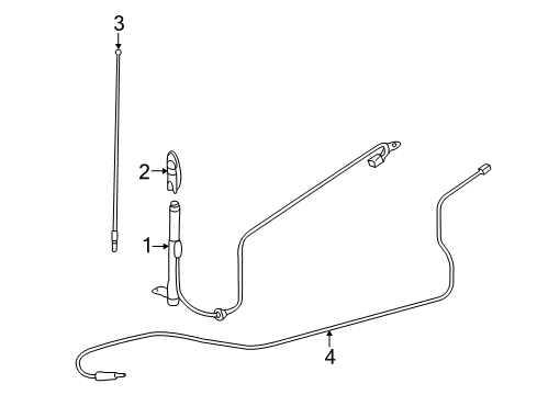 2014 Toyota Sienna Cord Sub-Assembly, ANTEN Diagram for 86101-08080