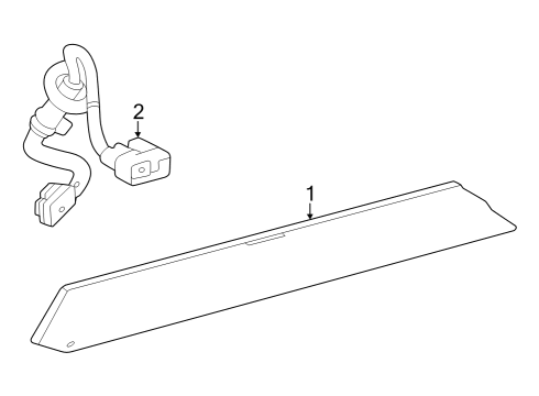 2024 Toyota Grand Highlander High Mount Lamps Diagram