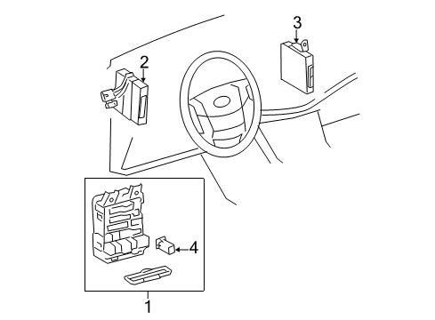 2008 Toyota Avalon Block Assy, Instrument Panel Junction Diagram for 82730-07081