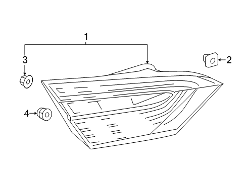 2019 Toyota Camry Backup Lamps Diagram 3 - Thumbnail