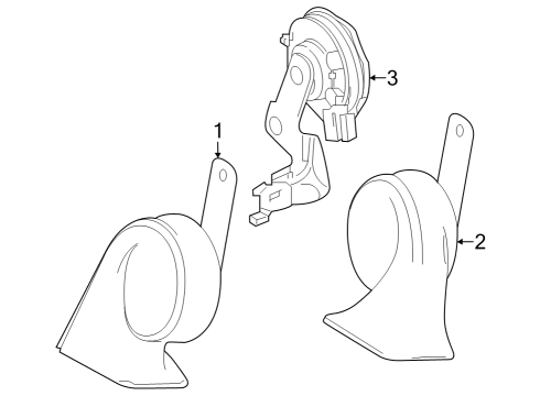 2023 Toyota Crown Horn Diagram