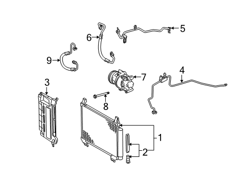 2009 Scion xD Liquid Line Diagram for 88706-52440