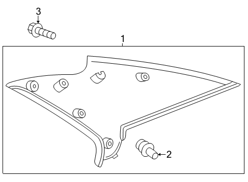 2006 Toyota Camry Interior Trim - Quarter Panels Diagram