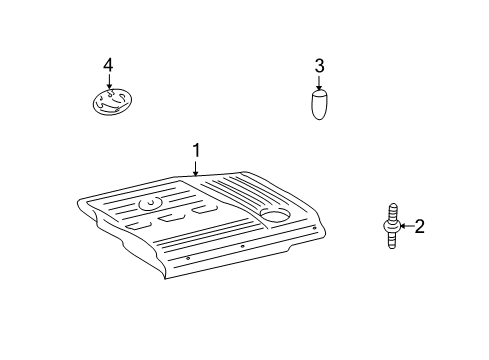 2001 Toyota Highlander Engine Appearance Cover Diagram 2 - Thumbnail