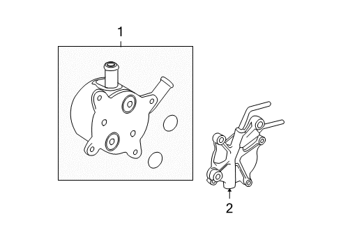 2009 Toyota Tundra Cooler Assy, Transmission Oil Diagram for 33490-34020