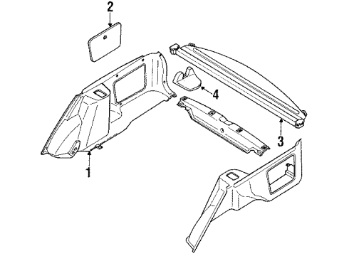 1988 Toyota Corolla Interior Trim Diagram 2 - Thumbnail