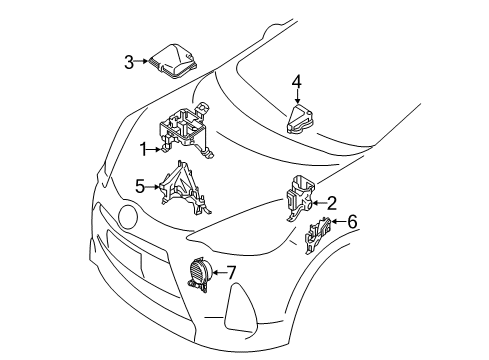 2012 Toyota Prius C Electrical Components Diagram 4 - Thumbnail