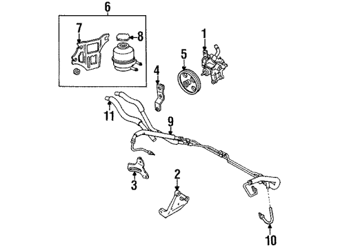 1990 Toyota Cressida Power Steering System & Speed Sensitive Steering Diagram 3 - Thumbnail