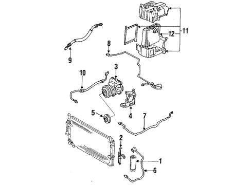 1991 Toyota Land Cruiser Air Conditioner Diagram