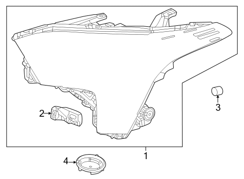 2024 Toyota Sequoia HEADLAMP ASSY, LH Diagram for 81150-0C300