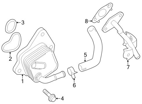 2023 Toyota Highlander Oil Cooler Diagram