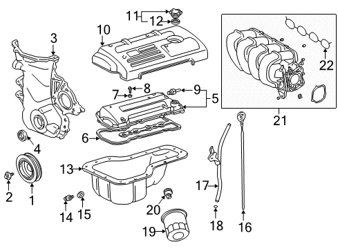 2000 Toyota Celica Intake Manifold Diagram 1 - Thumbnail