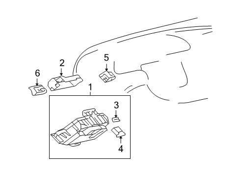 2006 Toyota Tundra Block Assy, Instrument Panel Junction Diagram for 82730-0C071