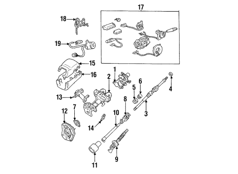 1997 Toyota T100 Ignition Lock, Electrical Diagram 1 - Thumbnail