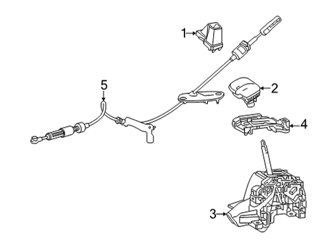 2023 Toyota Corolla Cross CABLE ASSY, TRANSMIS Diagram for 33820-0A150