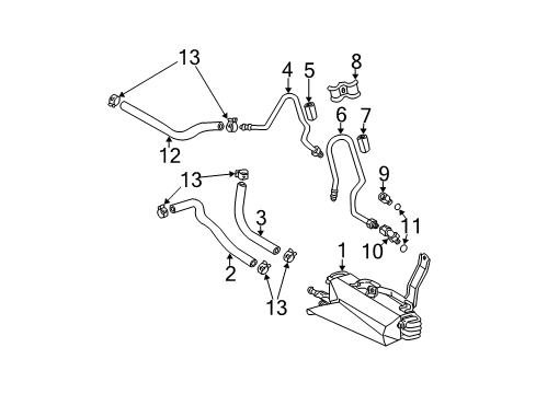 2006 Toyota Highlander Trans Oil Cooler Diagram