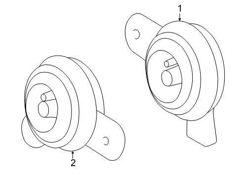 2005 Toyota MR2 Spyder Horn Diagram