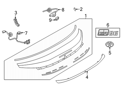 2022 Toyota GR86 SNR SENS ASSY Diagram for SU003-08522