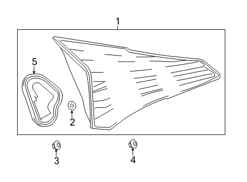 2018 Toyota RAV4 Lamp Assembly, Rr, LH Diagram for 81590-42032