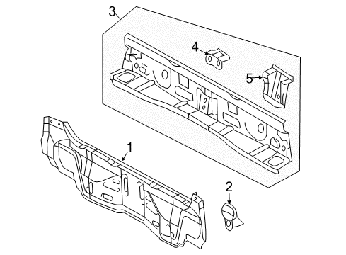 2008 Toyota RAV4 Hook Sub-Assembly, Rope Diagram for 66301-42010