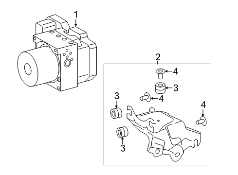 2017 Toyota Corolla iM ABS Components Diagram